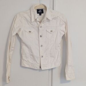 American Icon White Denim Jacket